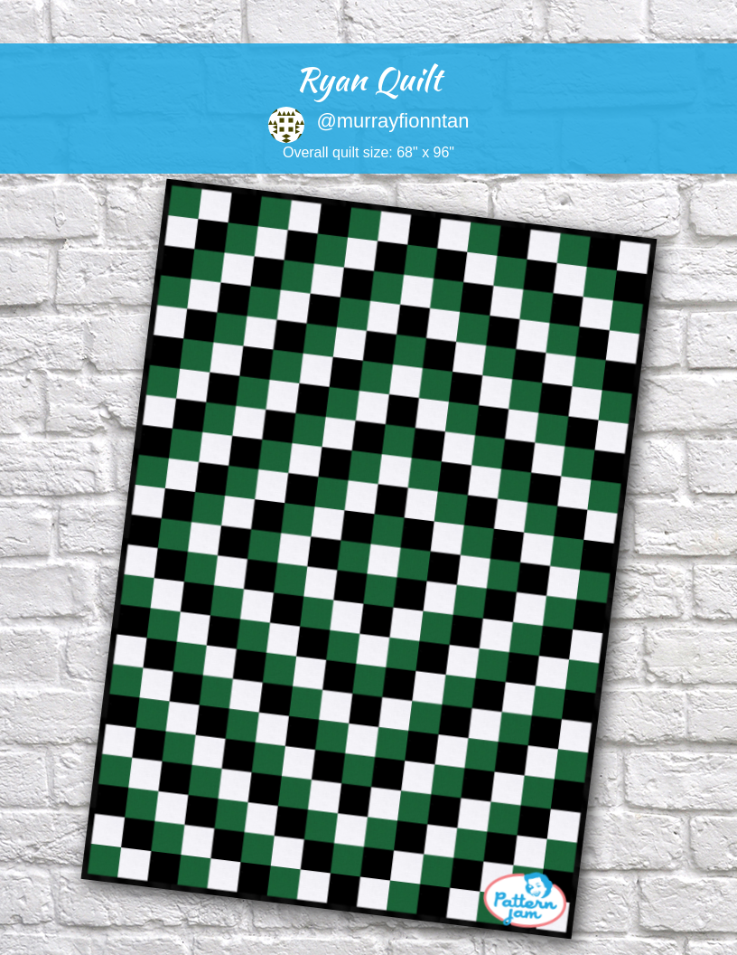 ryan quilt - custom quilt designed by &#64;murrayfionntan using PatternJam quilt design software