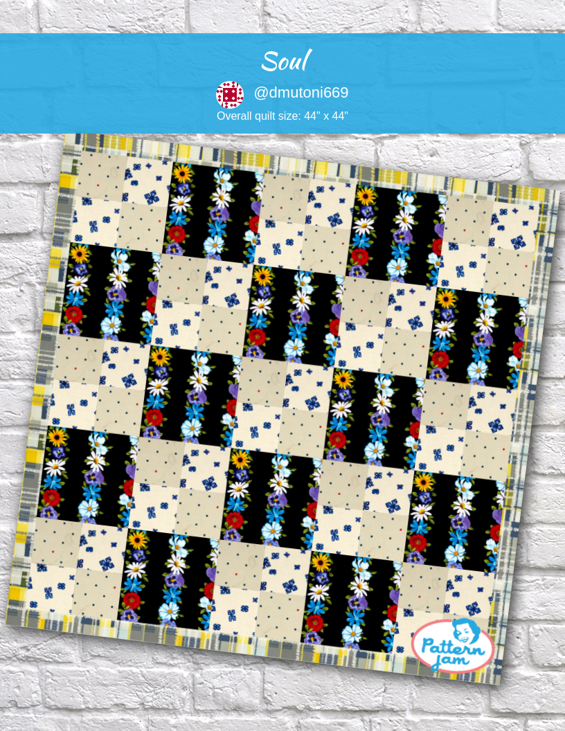 soul - custom quilt designed by &#64;dmutoni669 using PatternJam quilt design software