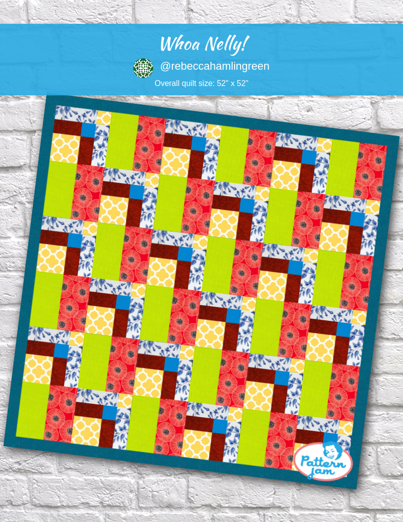 Whoa Nelly! - custom quilt designed by &#64;rebeccahamlingreen using PatternJam quilt design software