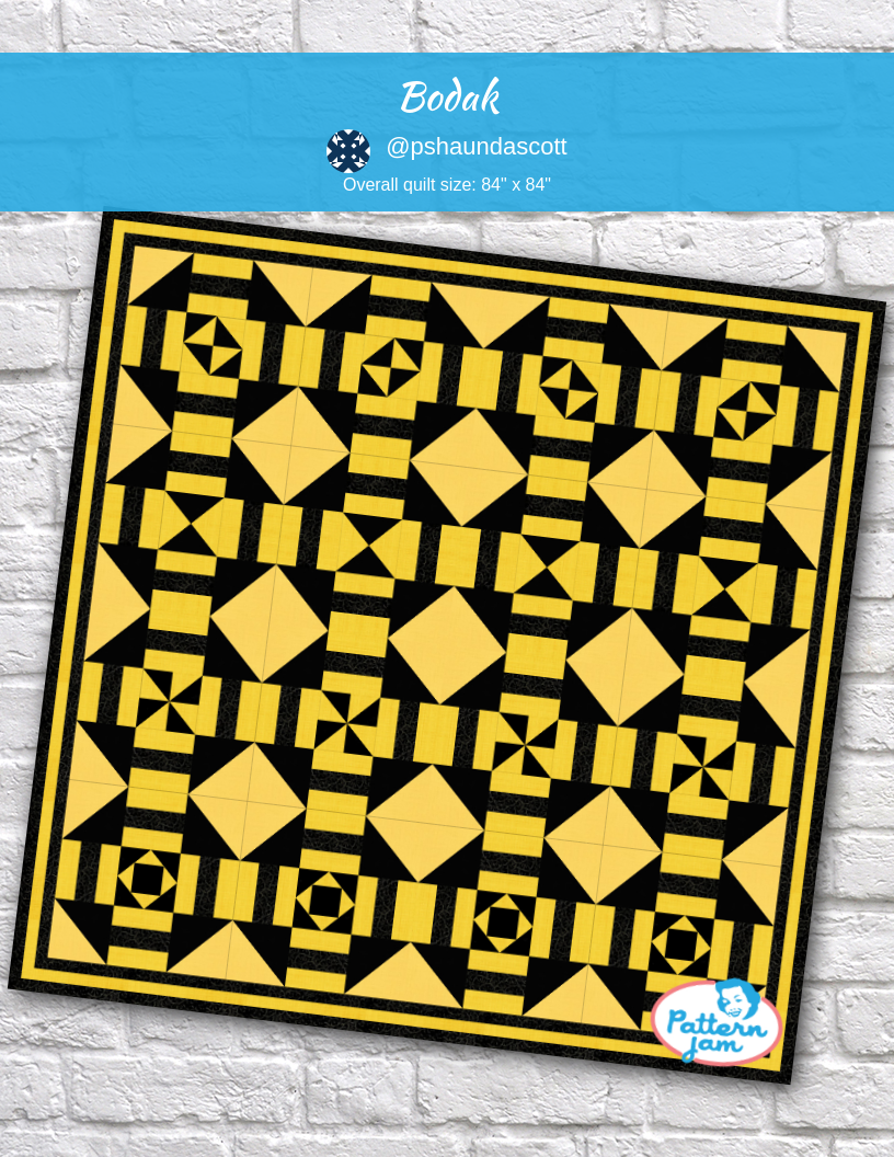 bodak - custom quilt designed by &#64;pshaundascott using PatternJam quilt design software