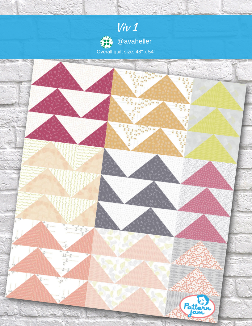 viv 1 - custom quilt designed by &#64;avaheller using PatternJam quilt design software