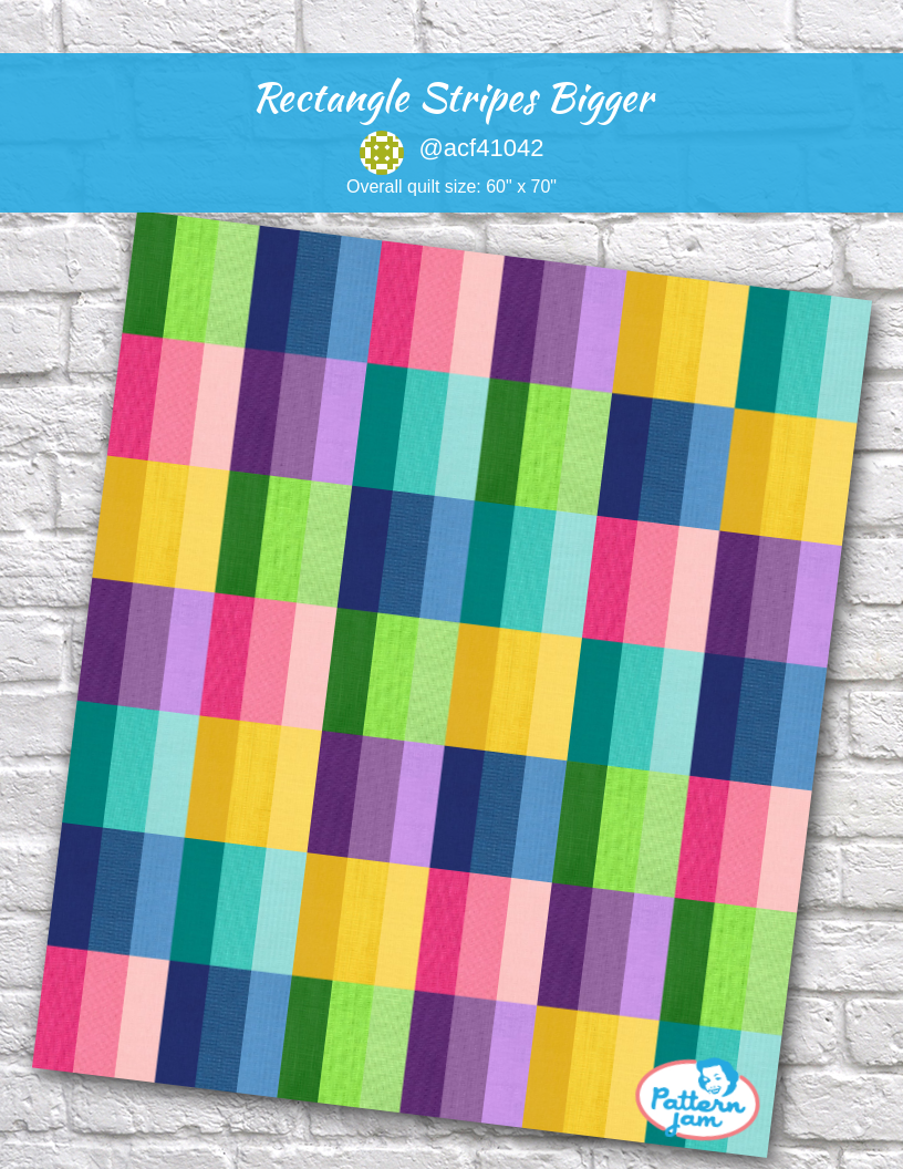 rectangle stripes bigger - custom quilt designed by &#64;acf41042 using PatternJam quilt design software