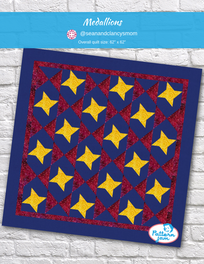 medallions - custom quilt designed by &#64;seanandclancysmom using PatternJam quilt design software