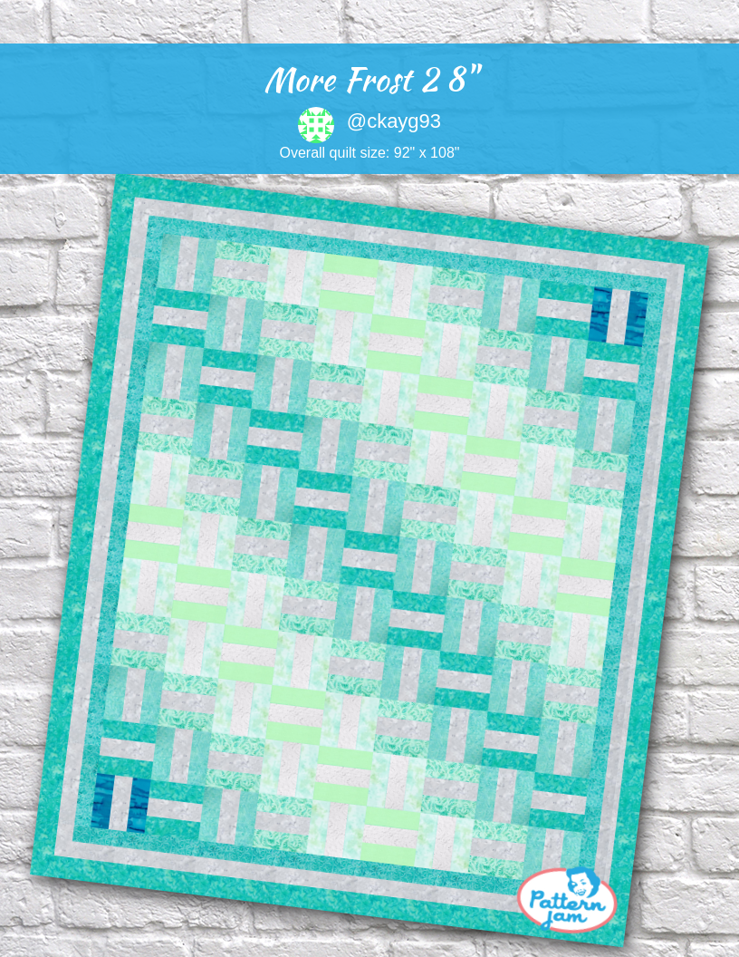 More Frost 2 8" - custom quilt designed by &#64;ckayg93 using PatternJam quilt design software