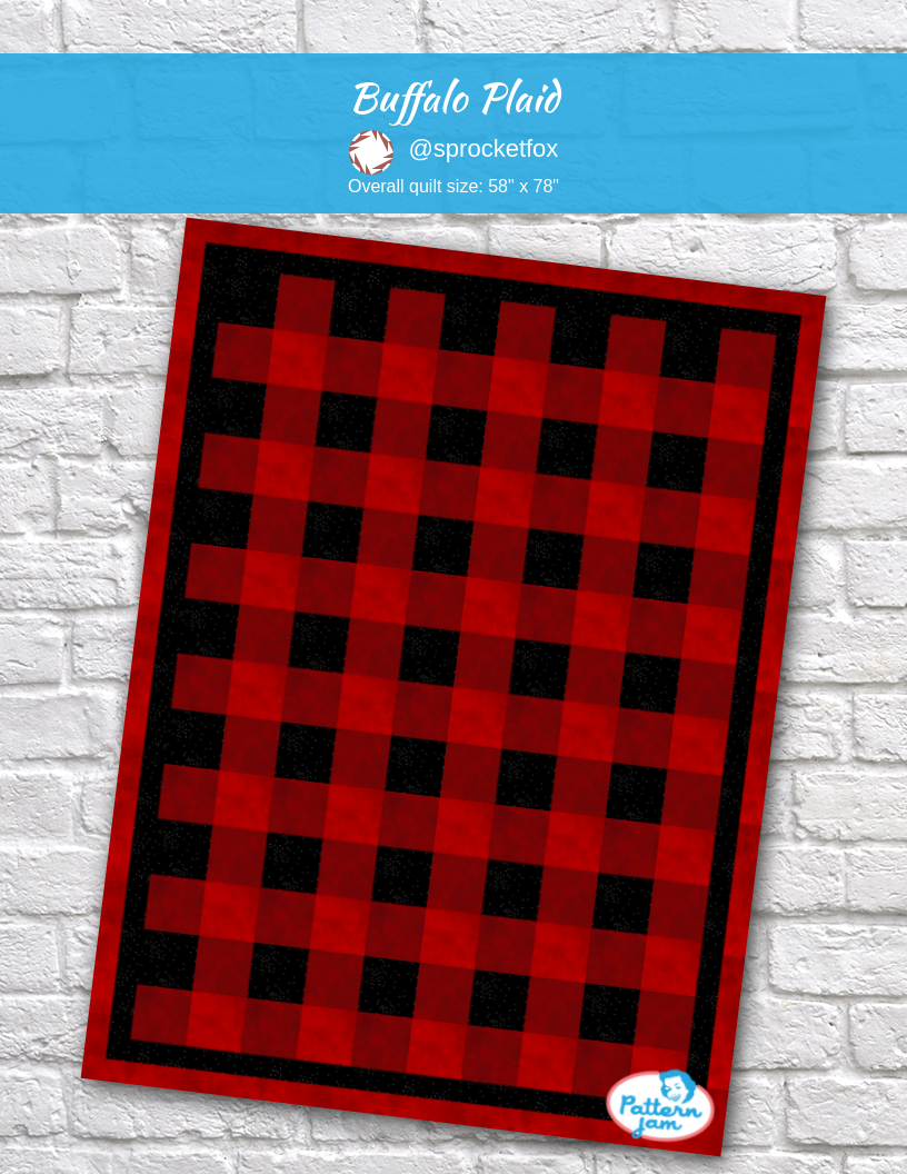 Buffalo Plaid - custom quilt designed by &#64;sprocketfox using PatternJam quilt design software