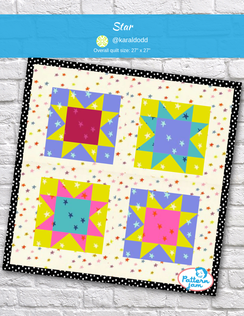 Star - custom quilt designed by &#64;karaldodd using PatternJam quilt design software