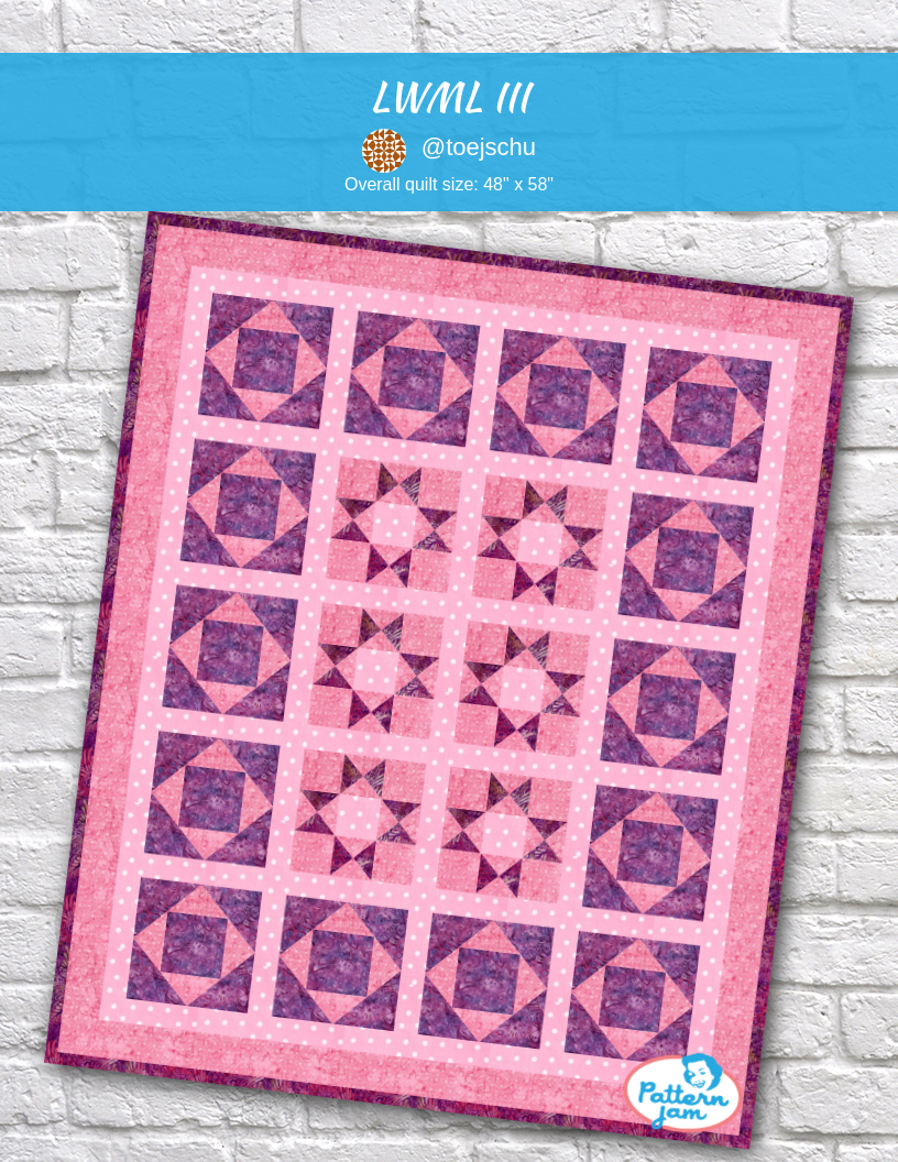 LWML III - custom quilt designed by &#64;toejschu using PatternJam quilt design software