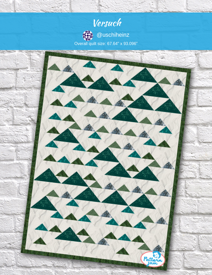 Versuch - custom quilt designed by &#64;uschiheinz using PatternJam quilt design software