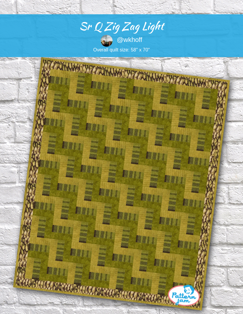 sr q zig zag light - custom quilt designed by &#64;wkhoff using PatternJam quilt design software