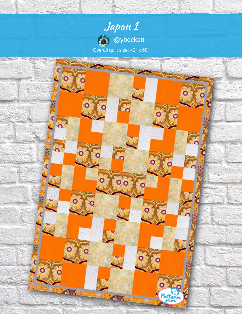 japan 1 - custom quilt designed by &#64;ybeckett using PatternJam quilt design software