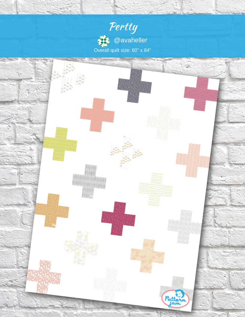 pertty - custom quilt designed by &#64;avaheller using PatternJam quilt design software