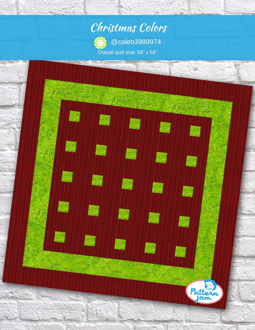 Christmas Colors - custom quilt designed by &#64;caleb3989974 using PatternJam quilt design software