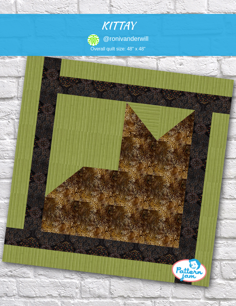 KITTAY - custom quilt designed by &#64;ronivanderwill using PatternJam quilt design software