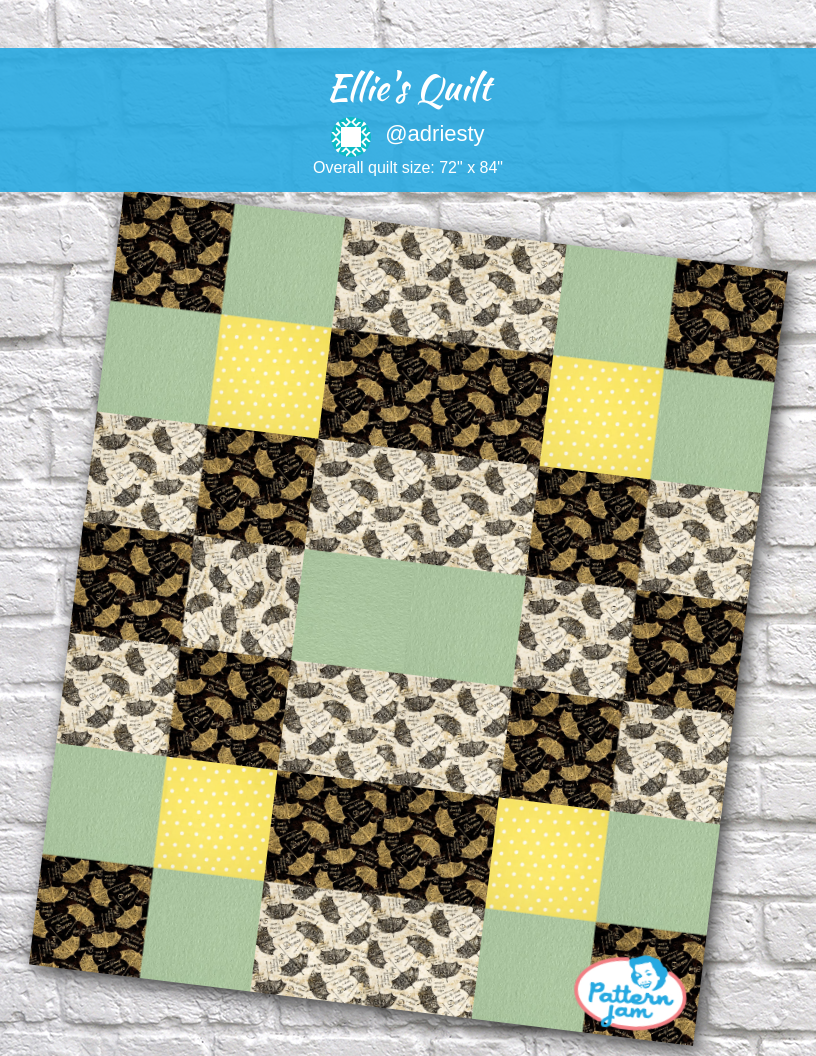 Ellie's quilt - custom quilt designed by &#64;adriesty using PatternJam quilt design software