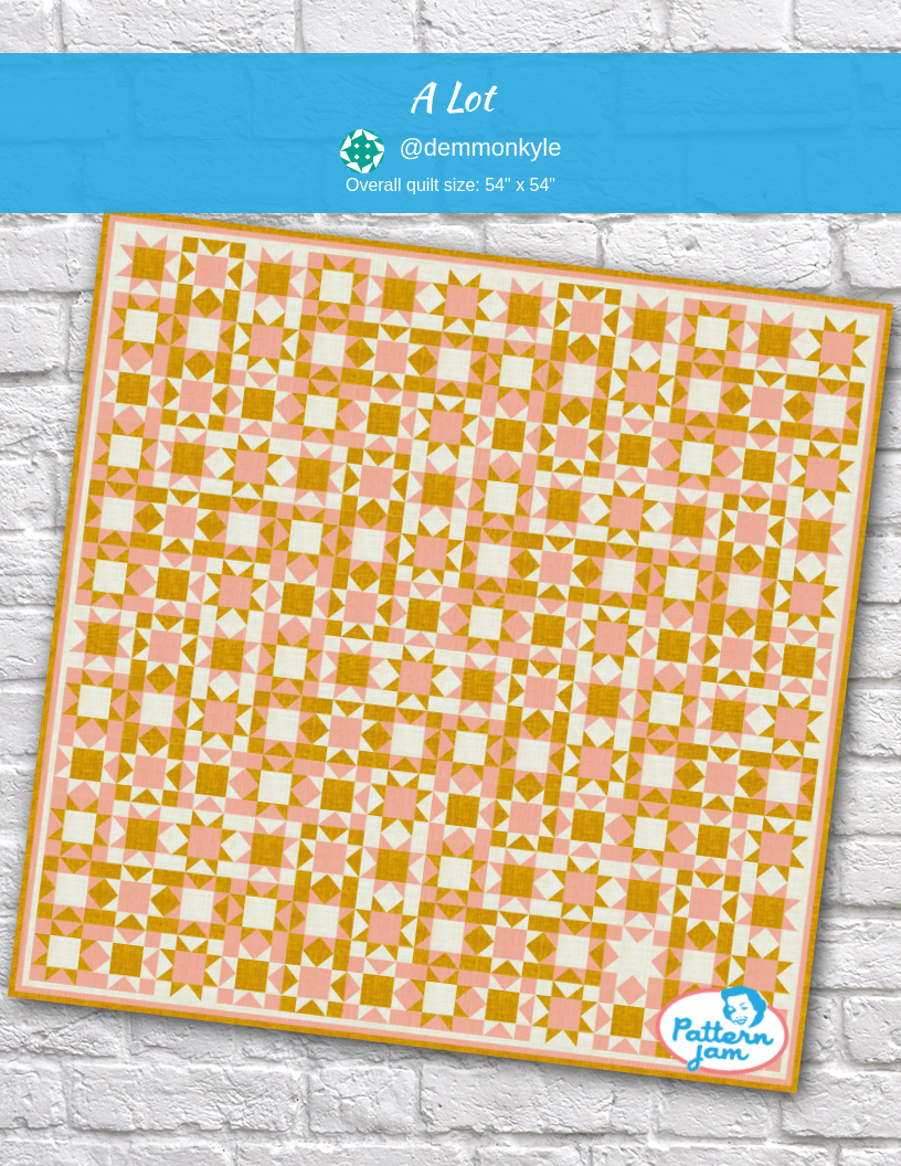 a lot - custom quilt designed by &#64;demmonkyle using PatternJam quilt design software