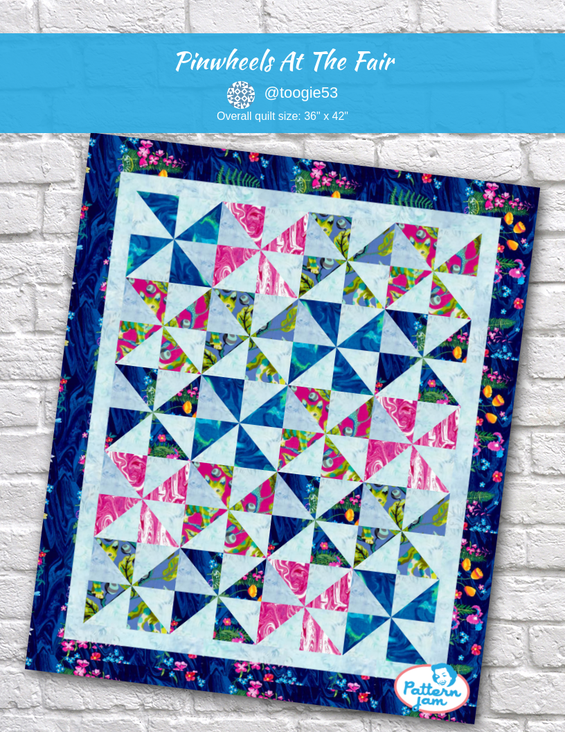 Pinwheels at the Fair - custom quilt designed by &#64;toogie53 using PatternJam quilt design software