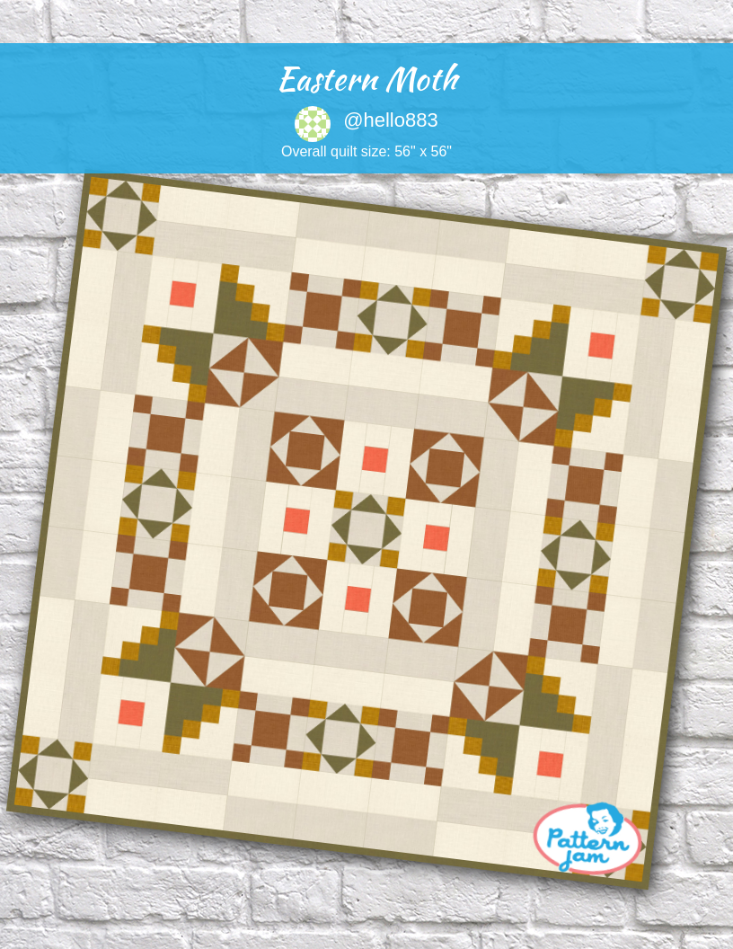 eastern moth - custom quilt designed by &#64;hello883 using PatternJam quilt design software