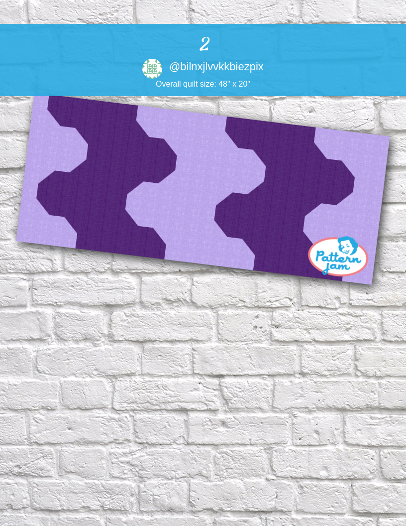 2 - custom quilt designed by &#64;bilnxjlvvkkbiezpix using PatternJam quilt design software