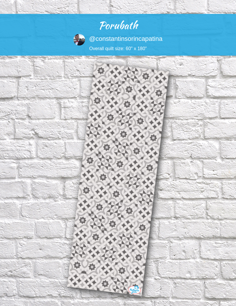 Porubath - custom quilt designed by &#64;constantinsorincapatina using PatternJam quilt design software