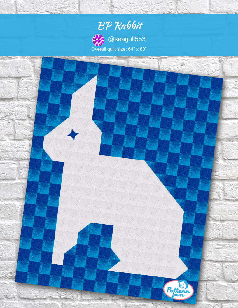 BP Rabbit - custom quilt designed by &#64;seagull553 using PatternJam quilt design software