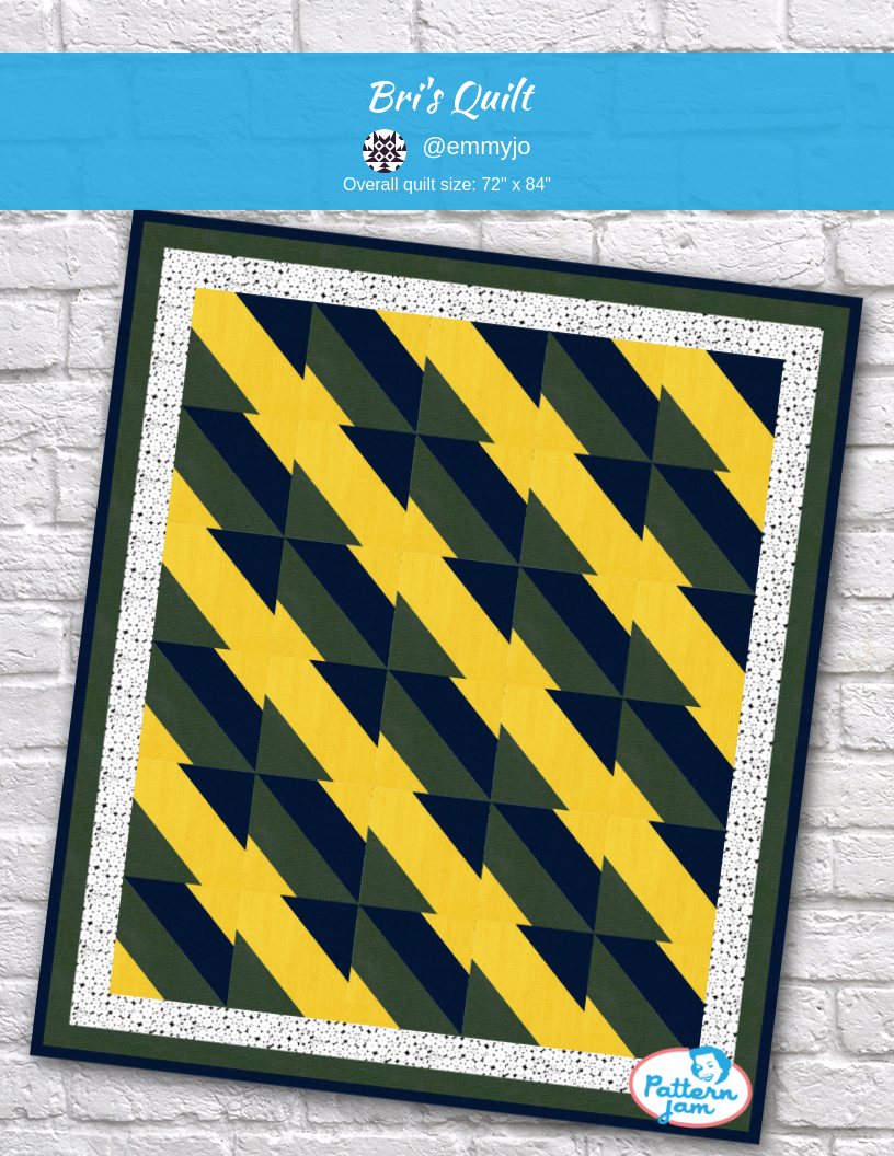 Bri's Quilt - custom quilt designed by &#64;emmyjo using PatternJam quilt design software