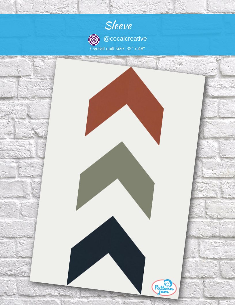 Sleeve - custom quilt designed by &#64;cocalcreative using PatternJam quilt design software