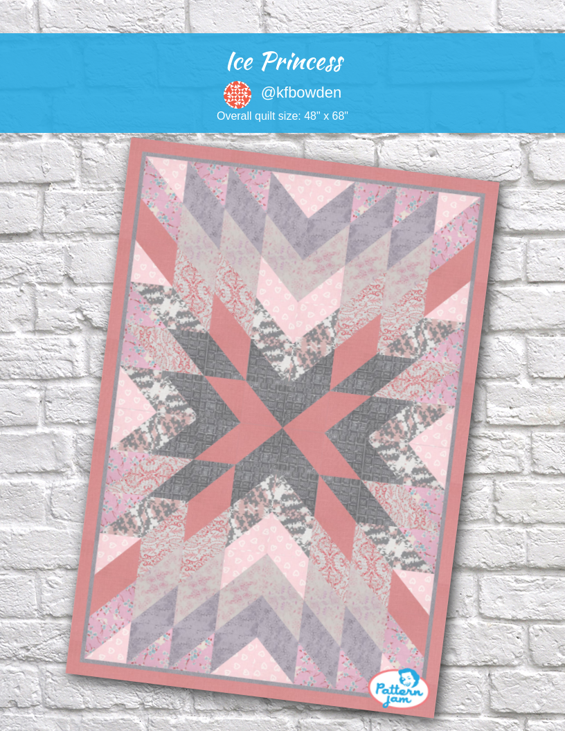 Ice Princess - custom quilt designed by &#64;kfbowden using PatternJam quilt design software