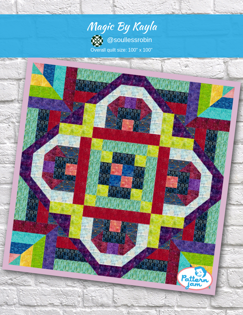 Magic by Kayla - custom quilt designed by &#64;soullessrobin using PatternJam quilt design software