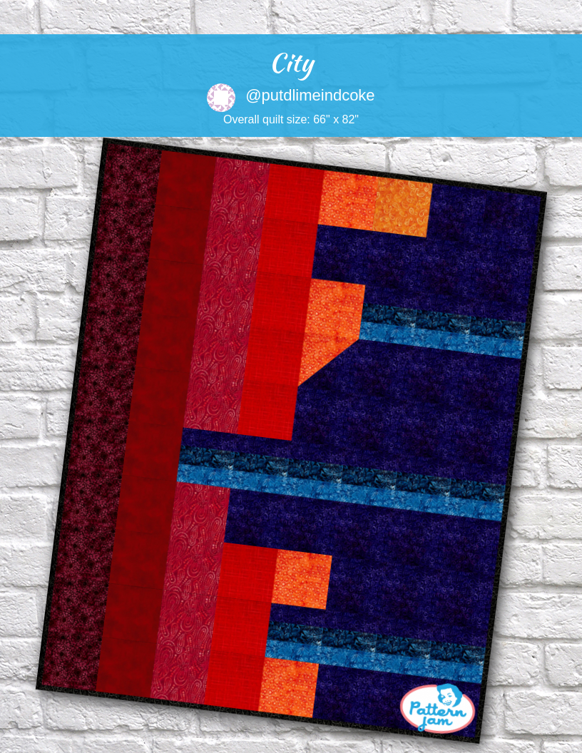 City - custom quilt designed by &#64;putdlimeindcoke using PatternJam quilt design software