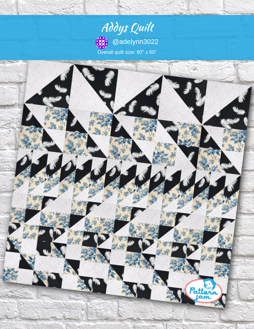 Addys Quilt - custom quilt designed by &#64;adelynn3022 using PatternJam quilt design software