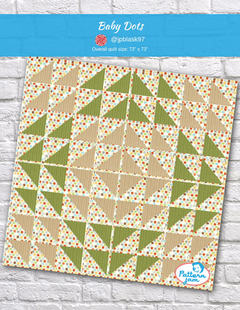 Baby Dots - custom quilt designed by &#64;jpblask97 using PatternJam quilt design software