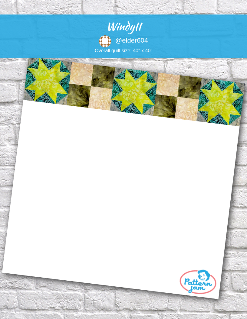 WindyII - custom quilt designed by &#64;elder604 using PatternJam quilt design software