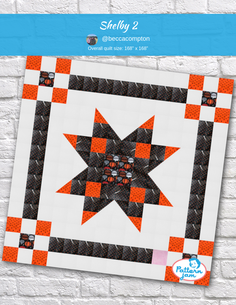 shelby 2 - custom quilt designed by &#64;beccacompton using PatternJam quilt design software