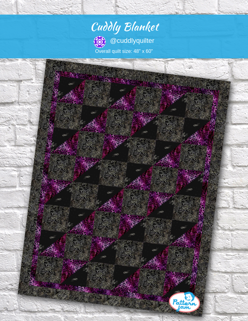 Cuddly Blanket - custom quilt designed by &#64;cuddlyquilter using PatternJam quilt design software