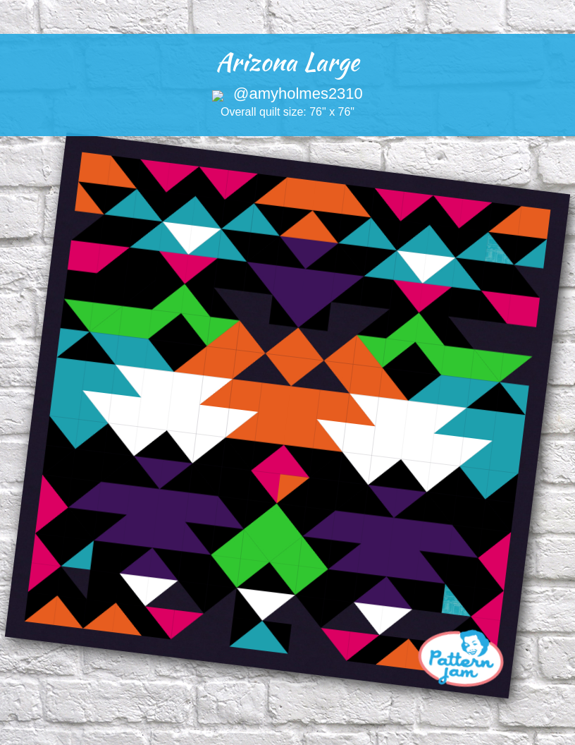 Arizona Large - custom quilt designed by &#64;amyholmes2310 using PatternJam quilt design software