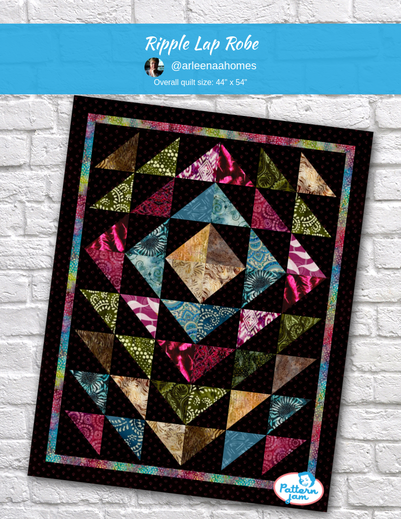 Ripple lap robe - custom quilt designed by &#64;arleenaahomes using PatternJam quilt design software
