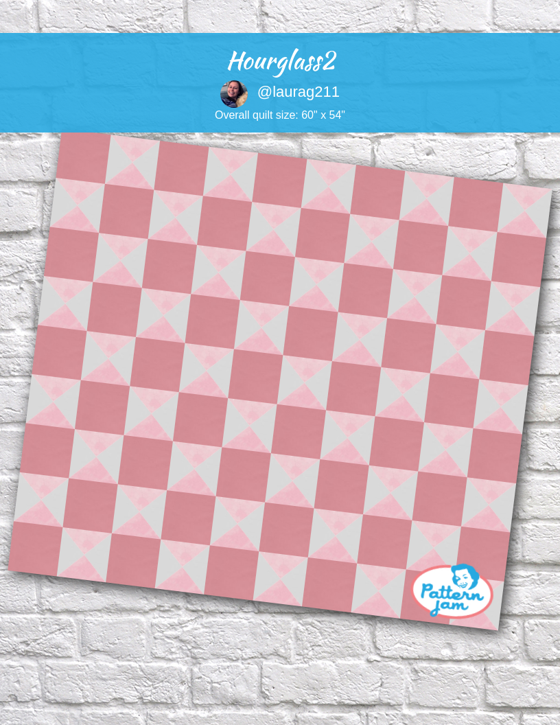 Hourglass2 - custom quilt designed by &#64;laurag211 using PatternJam quilt design software