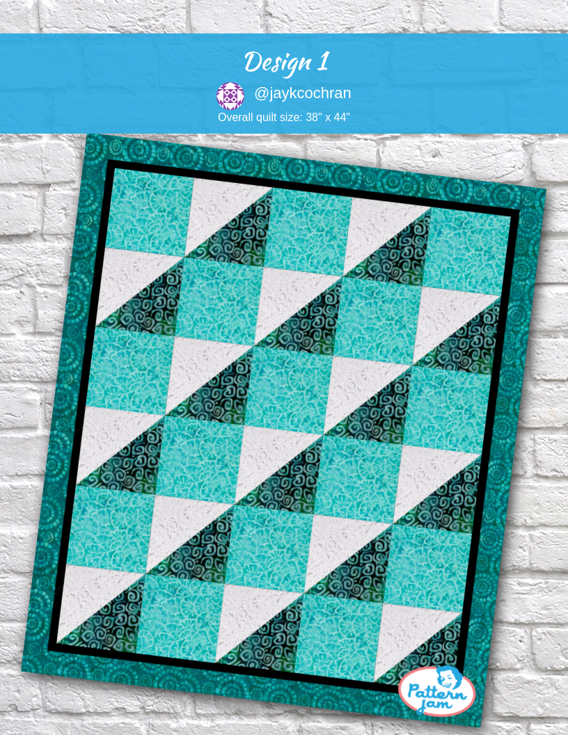Design 1 - custom quilt designed by &#64;jaykcochran using PatternJam quilt design software