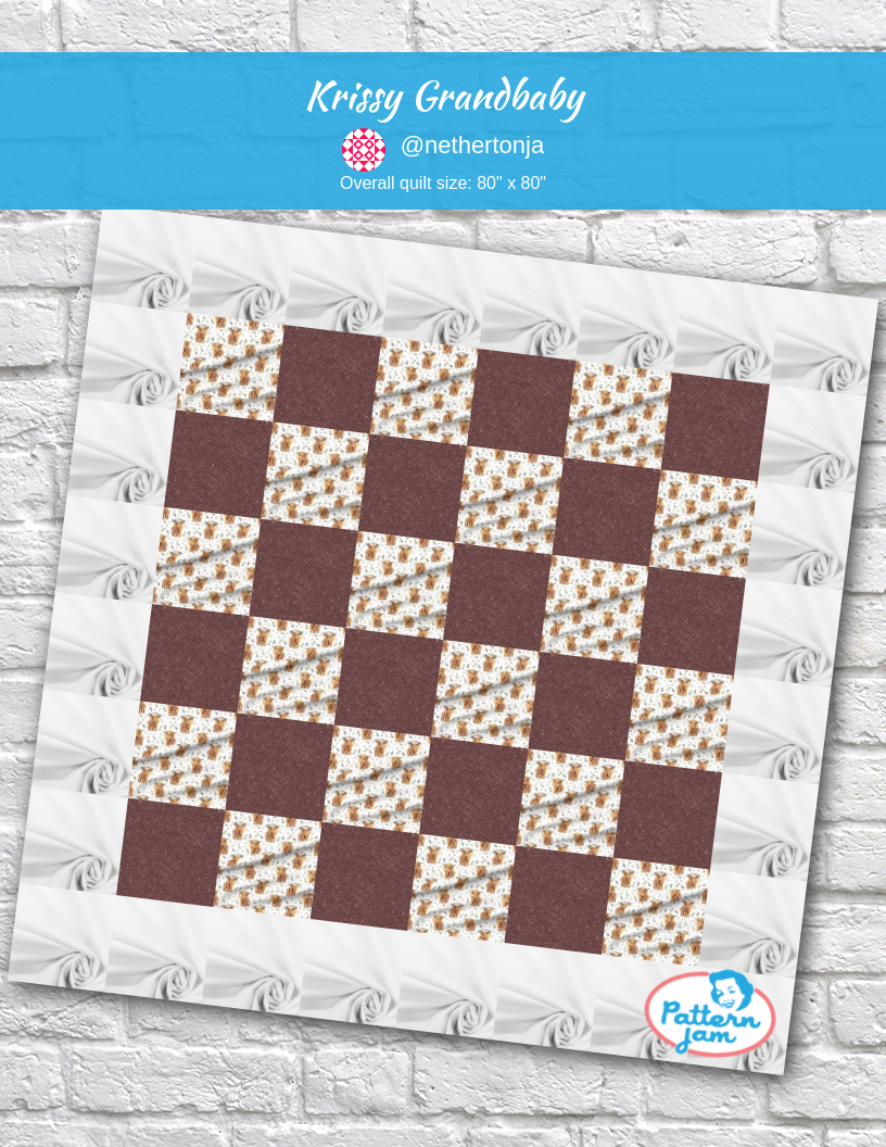 krissy grandbaby - custom quilt designed by &#64;nethertonja using PatternJam quilt design software