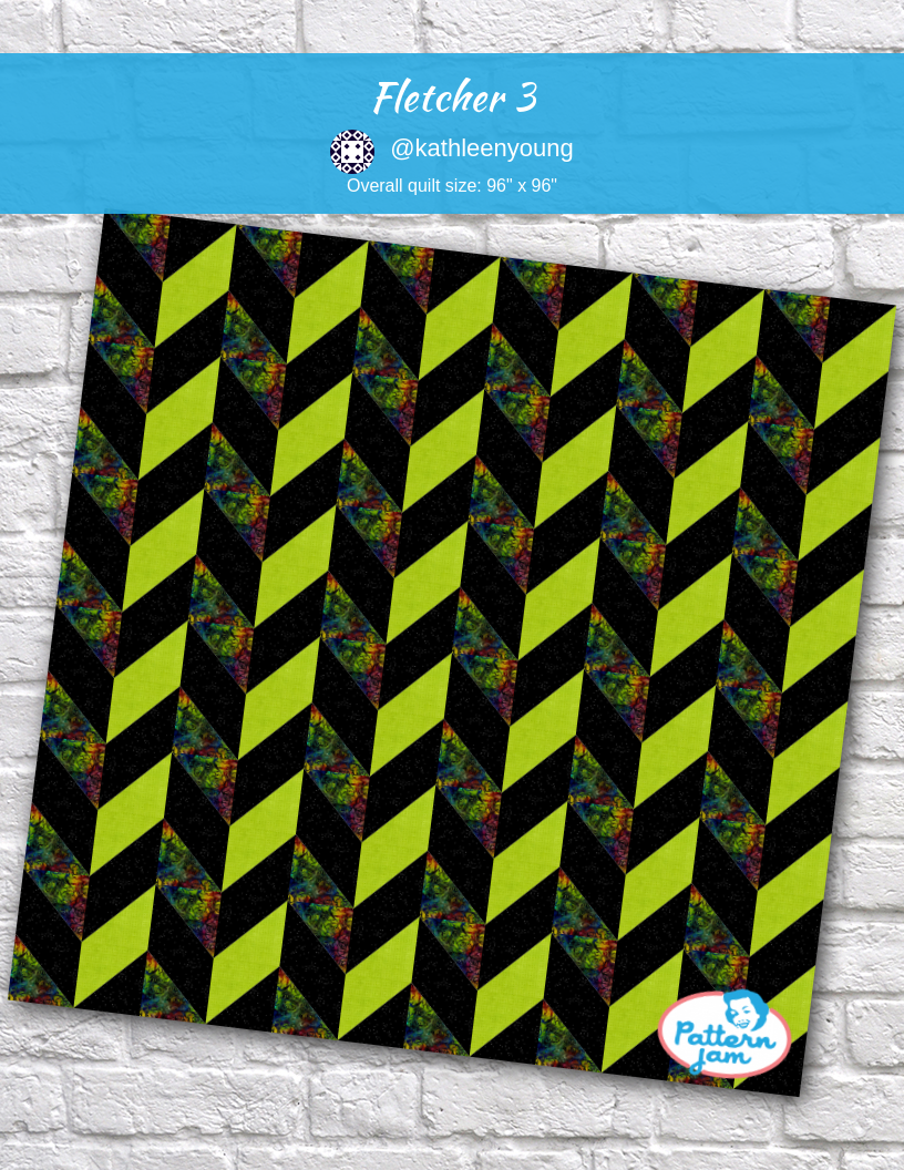 Fletcher 3 - custom quilt designed by &#64;kathleenyoung using PatternJam quilt design software