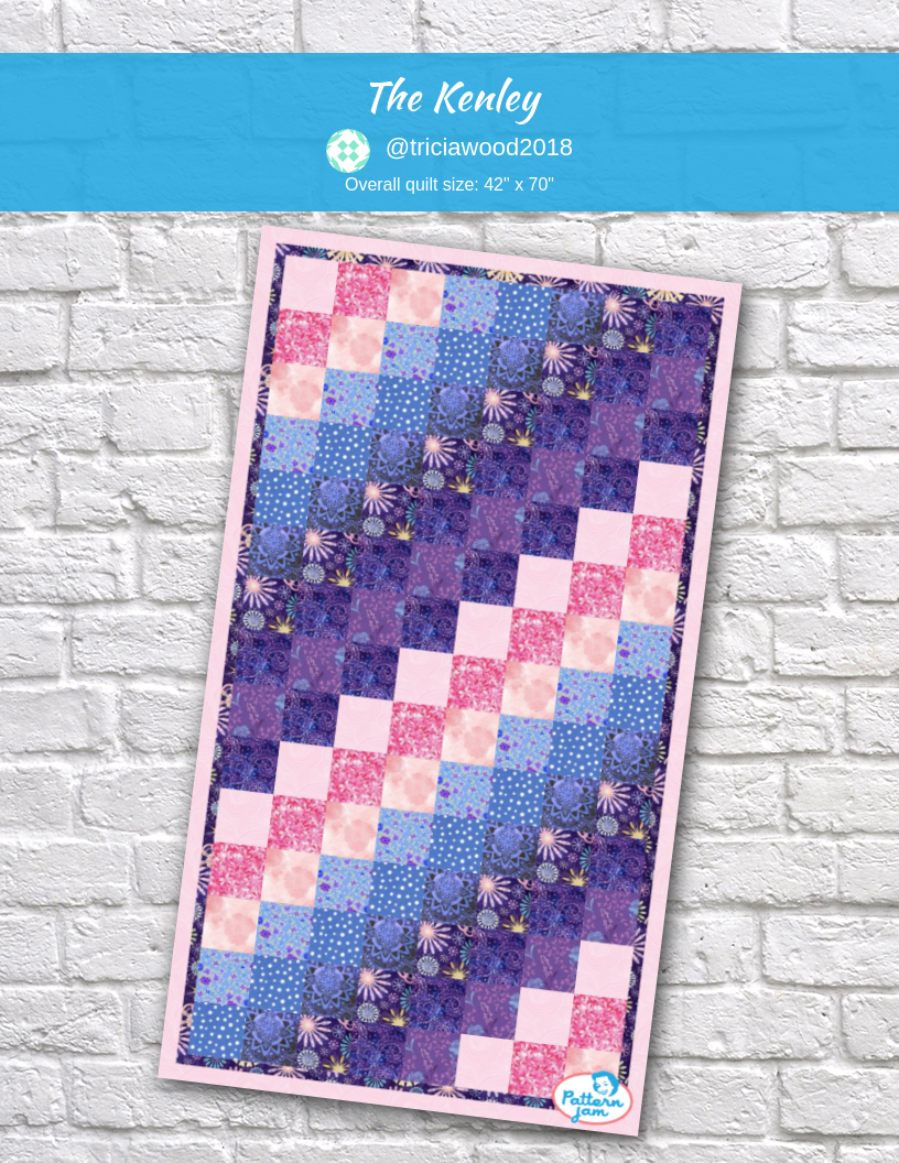 The Kenley - custom quilt designed by &#64;triciawood2018 using PatternJam quilt design software