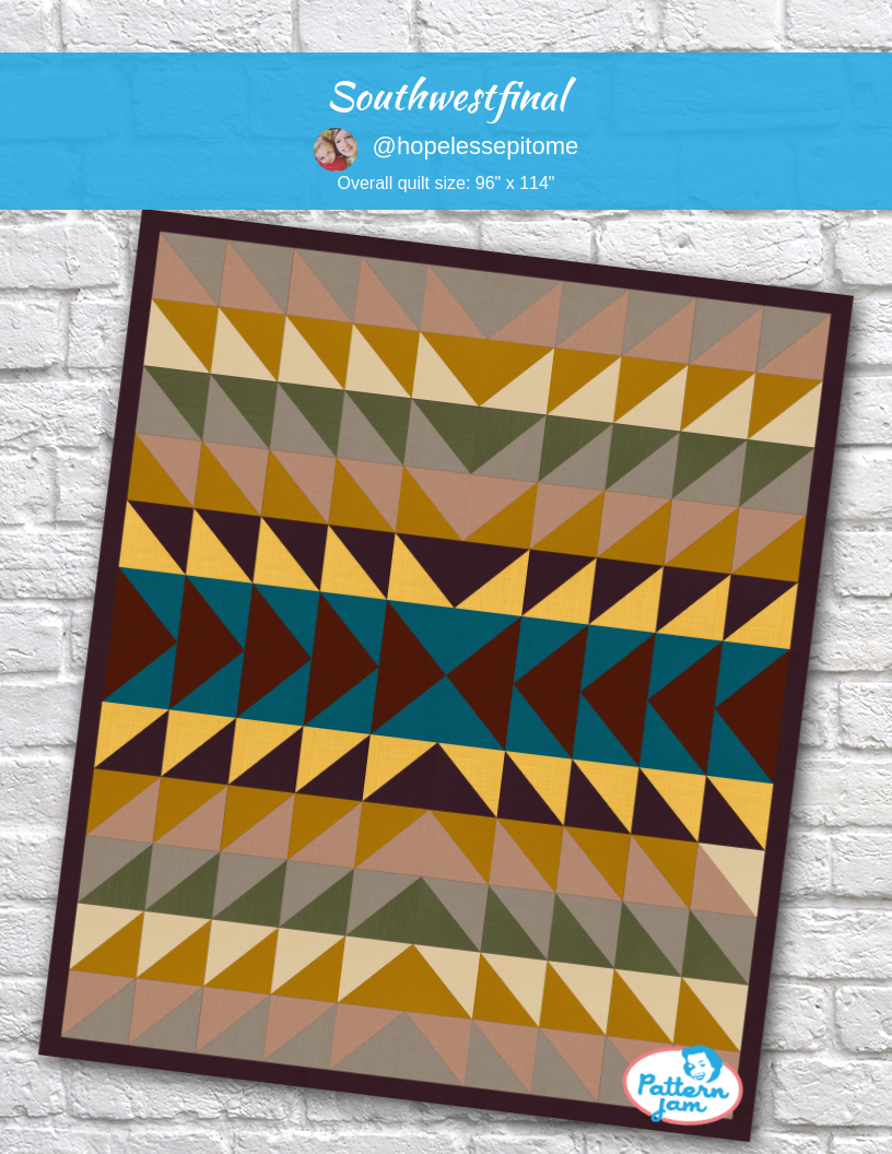 southwestfinal - custom quilt designed by &#64;hopelessepitome using PatternJam quilt design software