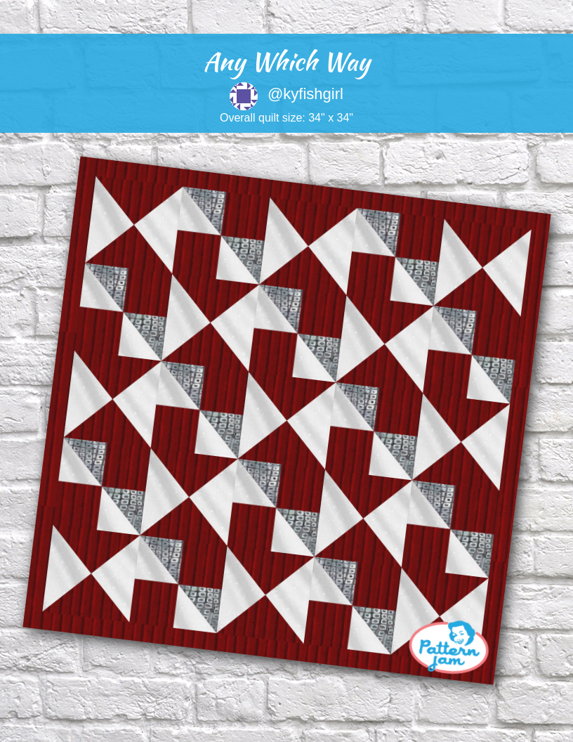 Any which way - custom quilt designed by &#64;kyfishgirl using PatternJam quilt design software