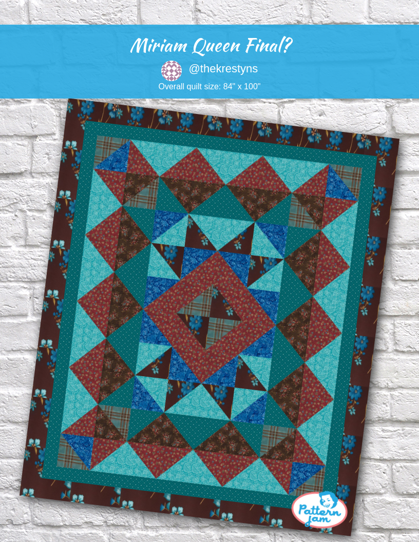 miriam queen final? - custom quilt designed by &#64;thekrestyns using PatternJam quilt design software