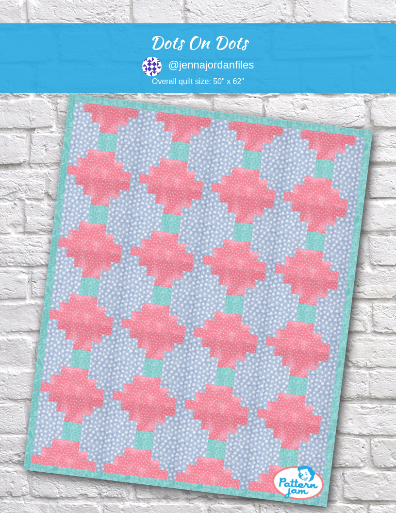 dots on dots - custom quilt designed by &#64;jennajordanfiles using PatternJam quilt design software