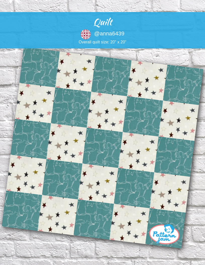 Quilt - custom quilt designed by &#64;anna6439 using PatternJam quilt design software