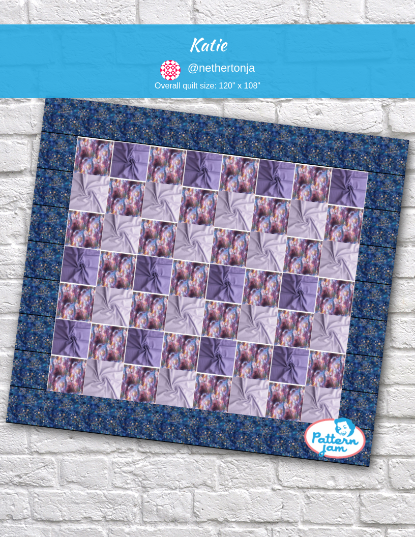 katie - custom quilt designed by &#64;nethertonja using PatternJam quilt design software