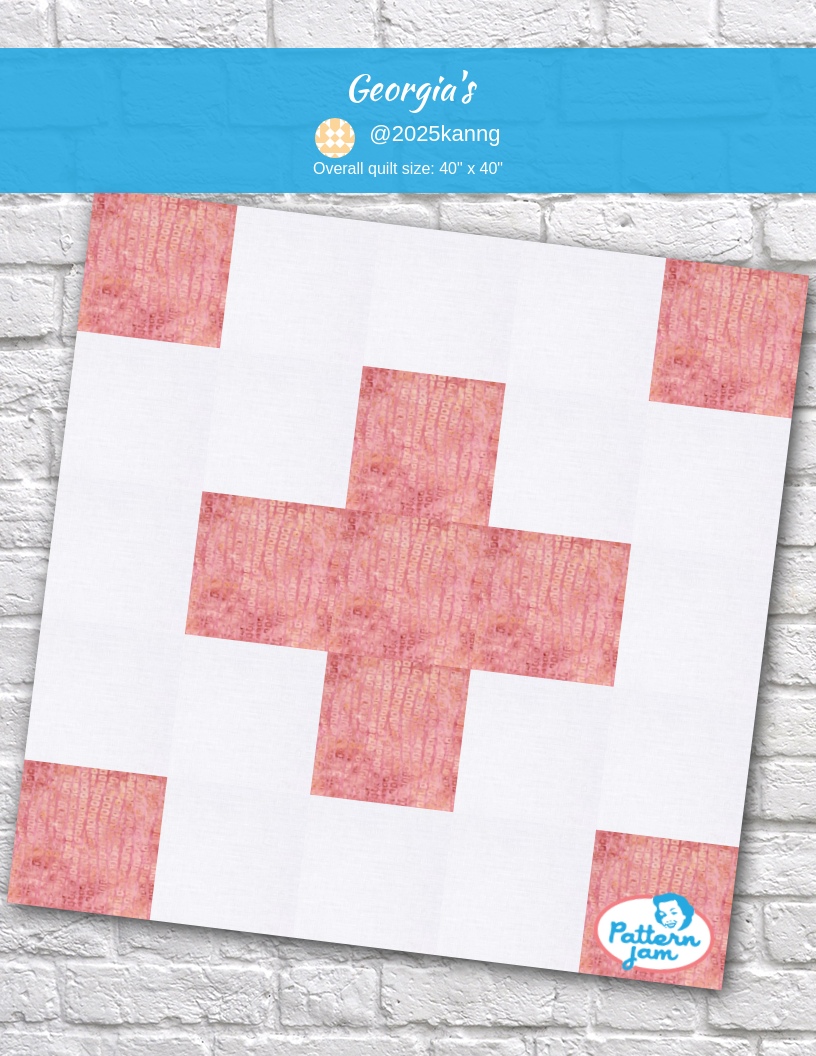 georgia's - custom quilt designed by &#64;2025kanng using PatternJam quilt design software