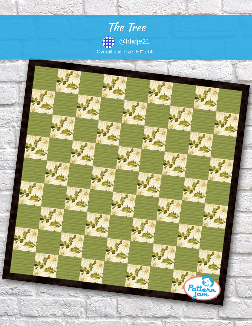 the tree - custom quilt designed by &#64;hfidje21 using PatternJam quilt design software