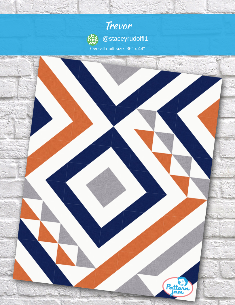 Trevor - custom quilt designed by &#64;staceyrudolfi1 using PatternJam quilt design software